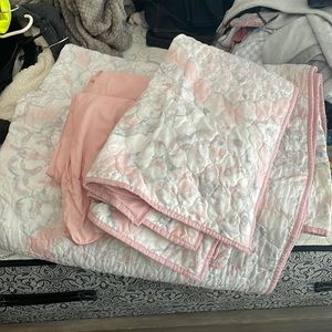 King size Jessica Simpson Blush design quilt king set